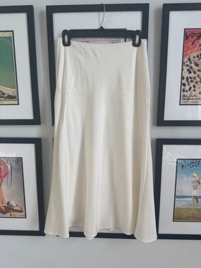 GAALA Cream A-Line Midi Skirt